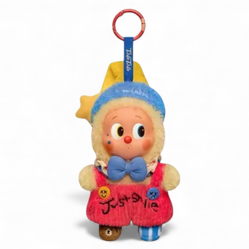 Pop Mart Why So Serious Vinyl Plush Pendant, Rainbow Jelly Bean